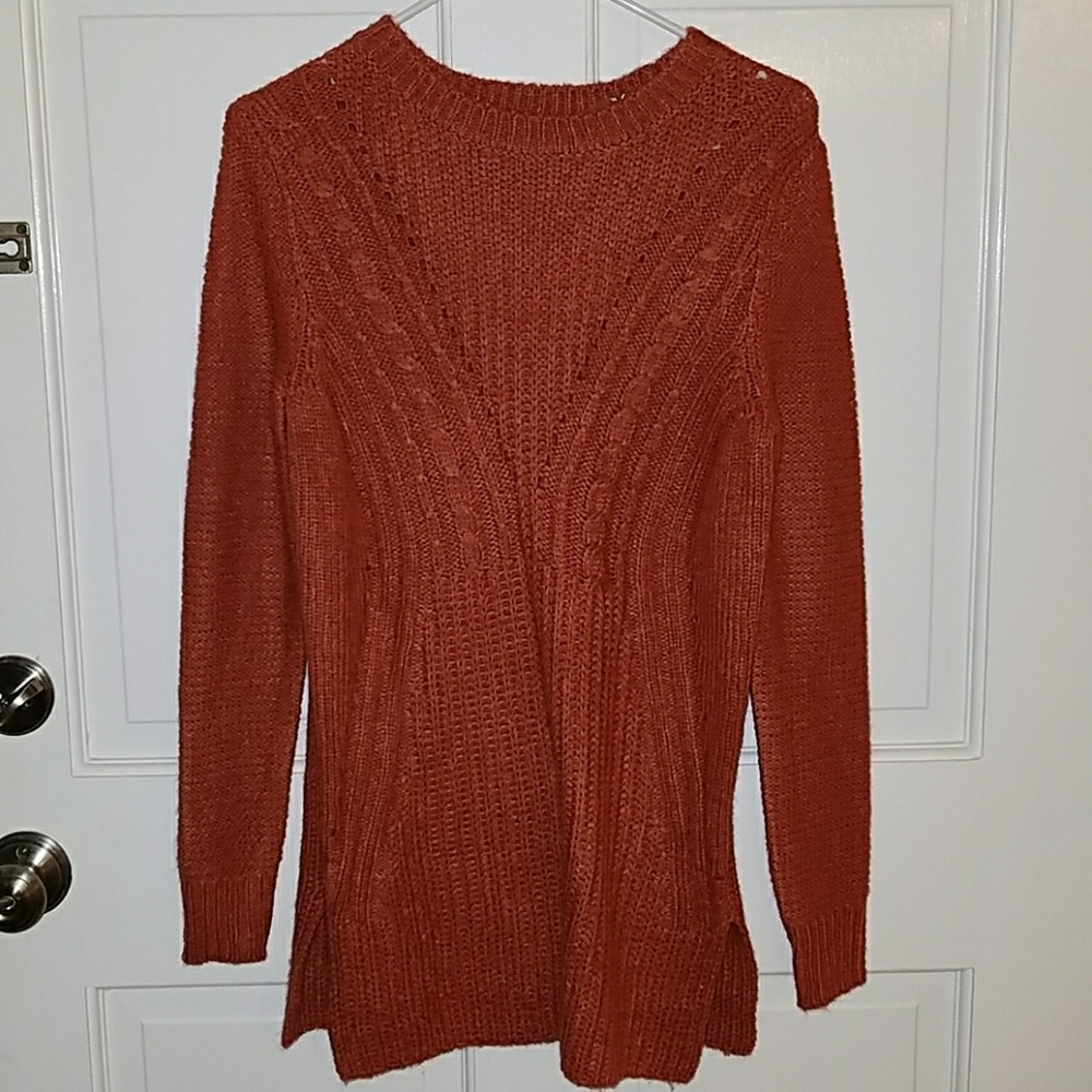 Mossimo xs orange sweater tunic